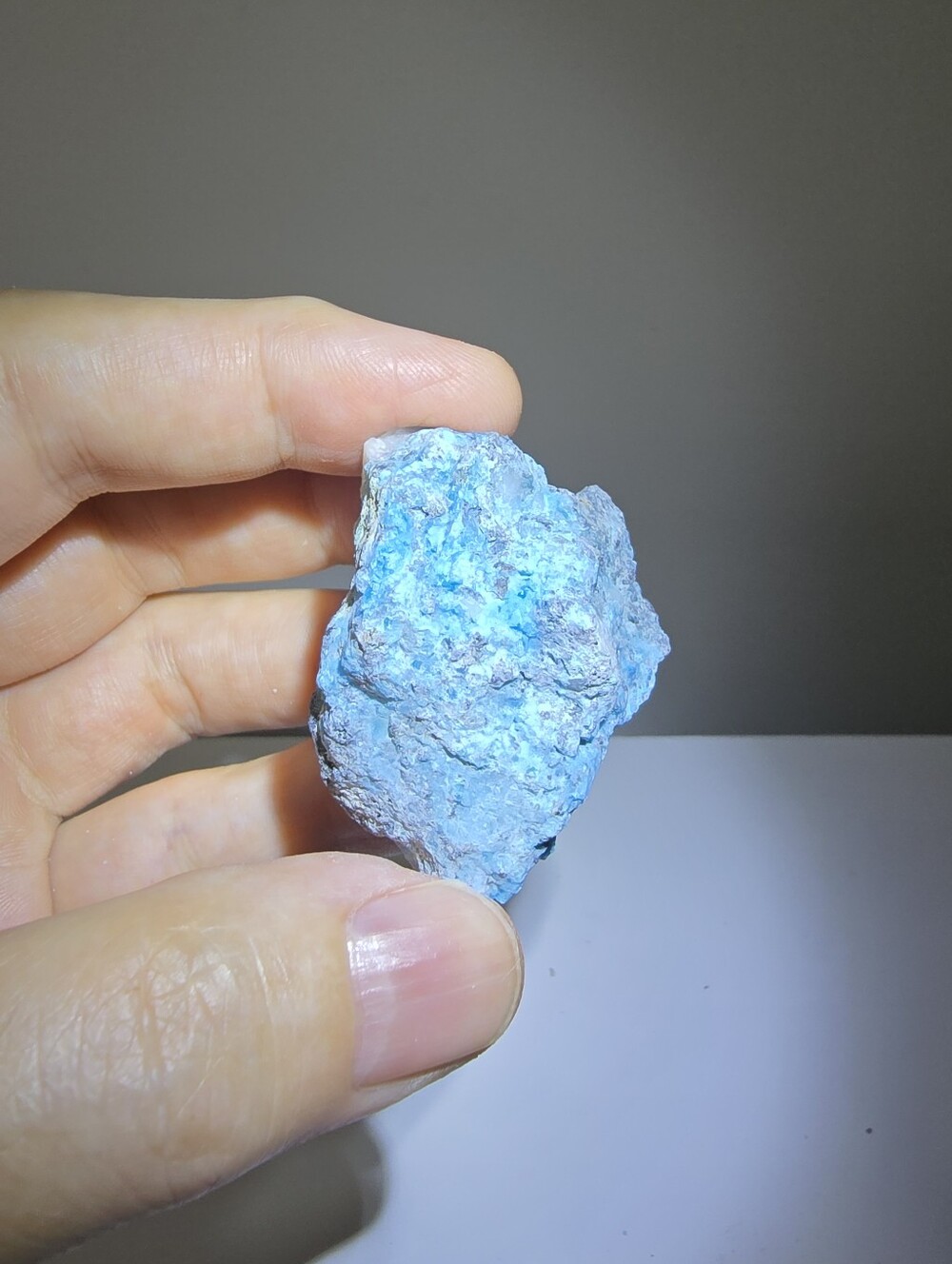 Chrysocholla With Quartz Crystal